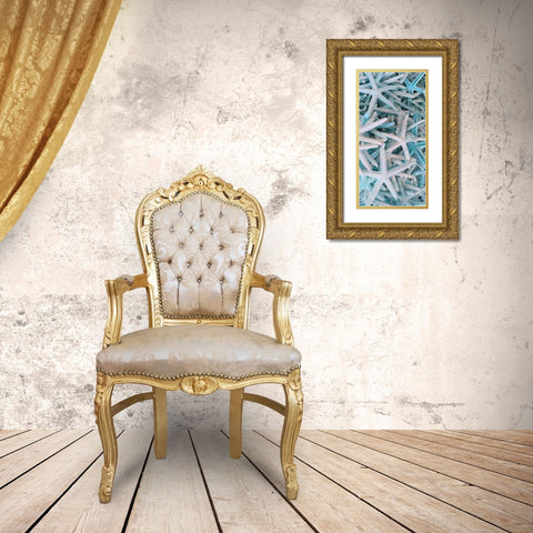 Beach Star  Gold Ornate Wood Framed Art Print with Double Matting by Phillip, Jamie