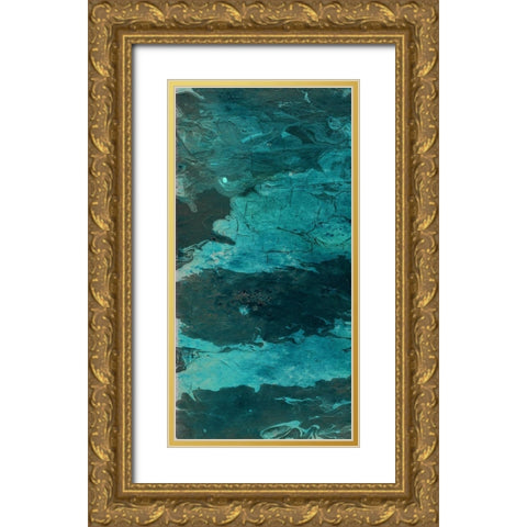 Goshem Abstract Gold Ornate Wood Framed Art Print with Double Matting by Phillip, Jamie