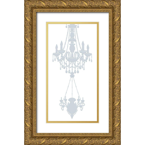 Chendelier Pair 3 Gold Ornate Wood Framed Art Print with Double Matting by Phillip, Jamie