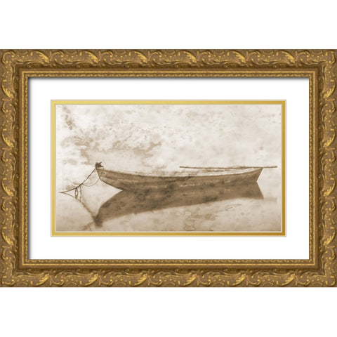 Rowing Dreams 3 Gold Ornate Wood Framed Art Print with Double Matting by Phillip, Jamie