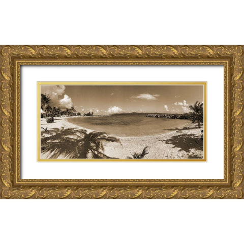 Caribbean Sea 2 Gold Ornate Wood Framed Art Print with Double Matting by Phillip, Jamie
