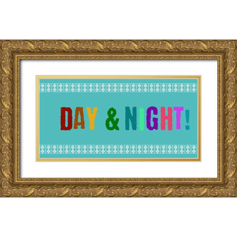 Night And Day 2 Gold Ornate Wood Framed Art Print with Double Matting by Phillip, Jamie
