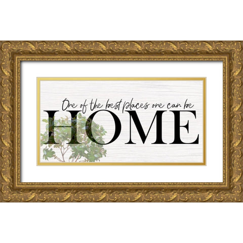 Home Gold Ornate Wood Framed Art Print with Double Matting by Phillip, Jamie