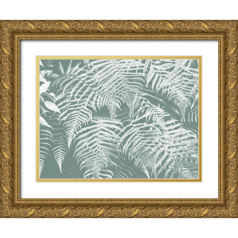 Fern Times Gold Ornate Wood Framed Art Print with Double Matting by Phillip, Jamie