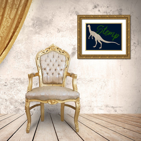 Stomp Gold Ornate Wood Framed Art Print with Double Matting by Phillip, Jamie