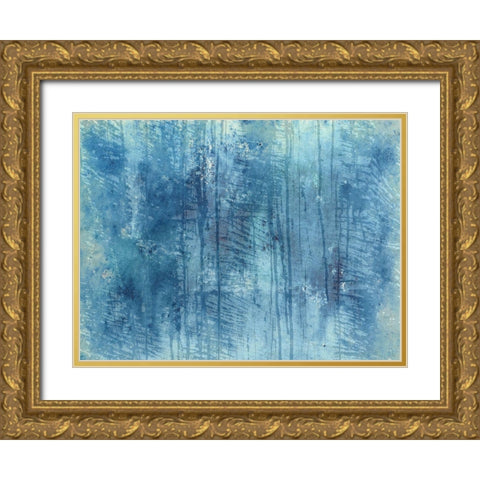 Abstract  Gold Ornate Wood Framed Art Print with Double Matting by Phillip, Jamie