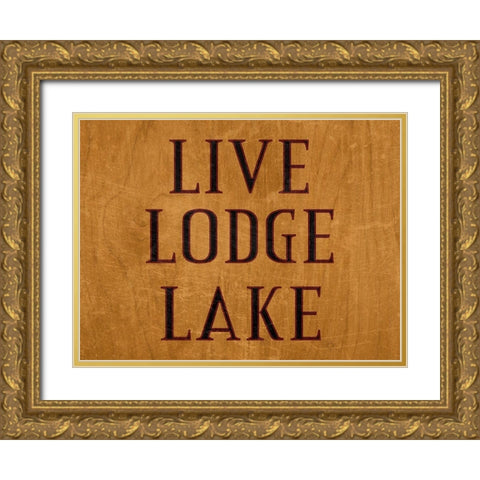 Lodge 2 Gold Ornate Wood Framed Art Print with Double Matting by Phillip, Jamie