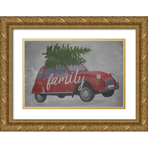 Christmas Tradition 2 Gold Ornate Wood Framed Art Print with Double Matting by Phillip, Jamie