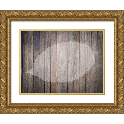 Natures Lodge Gold Ornate Wood Framed Art Print with Double Matting by Phillip, Jamie