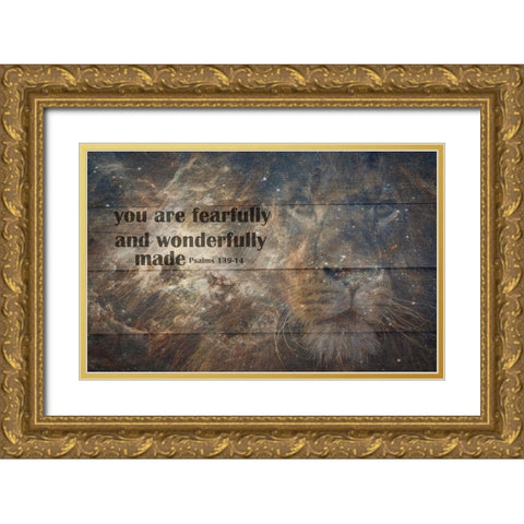 Psalms Gold Ornate Wood Framed Art Print with Double Matting by Phillip, Jamie