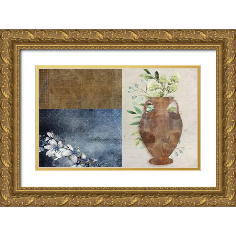 Abstract Vase 2 Gold Ornate Wood Framed Art Print with Double Matting by Phillip, Jamie