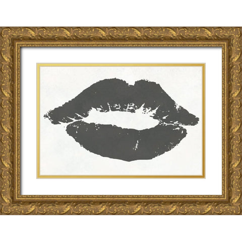 Cotton Candy Lips 3 Gold Ornate Wood Framed Art Print with Double Matting by Phillip, Jamie