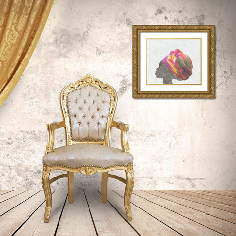 Mama Africa 2 Gold Ornate Wood Framed Art Print with Double Matting by Phillip, Jamie