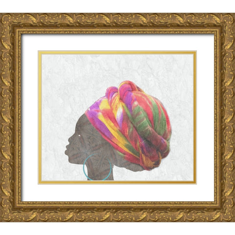 Mama Africa 2 Gold Ornate Wood Framed Art Print with Double Matting by Phillip, Jamie