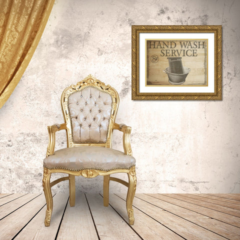 Wash Board Gold Ornate Wood Framed Art Print with Double Matting by Phillip, Jamie