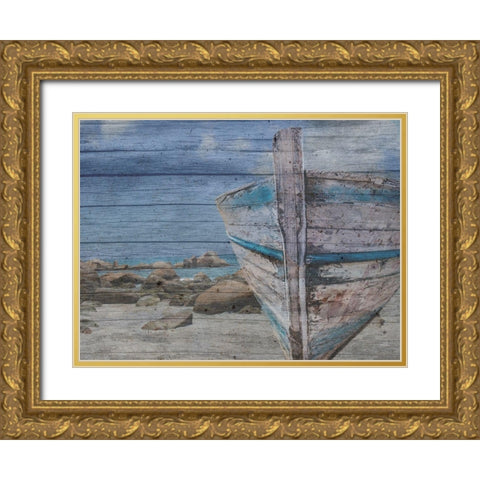 Broken Down Gold Ornate Wood Framed Art Print with Double Matting by Phillip, Jamie