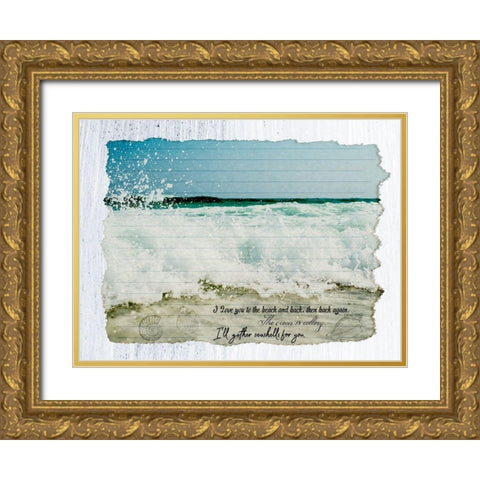 Spoken Words Gold Ornate Wood Framed Art Print with Double Matting by Phillip, Jamie