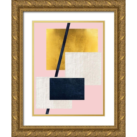 Prince and Palace 2 Gold Ornate Wood Framed Art Print with Double Matting by Phillip, Jamie