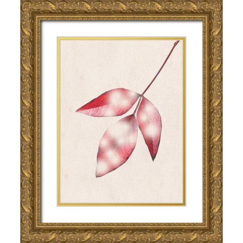 Red Fall Gold Ornate Wood Framed Art Print with Double Matting by Phillip, Jamie