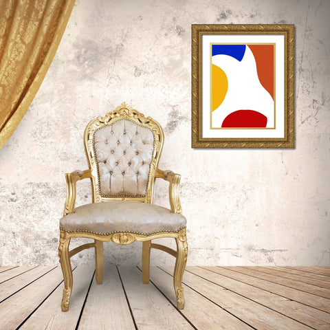 Shifting Shapes 2 Gold Ornate Wood Framed Art Print with Double Matting by Phillip, Jamie