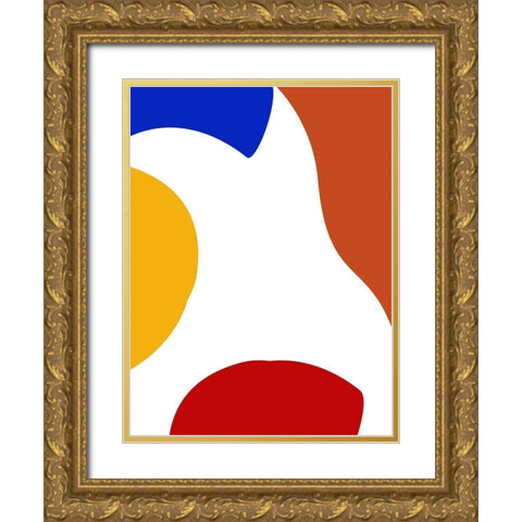 Shifting Shapes 2 Gold Ornate Wood Framed Art Print with Double Matting by Phillip, Jamie