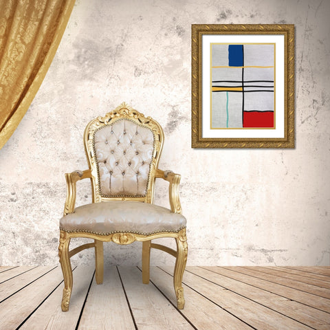 Subject Of The Matter 1 Gold Ornate Wood Framed Art Print with Double Matting by Phillip, Jamie