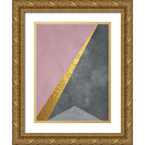 Point In Space Gold Ornate Wood Framed Art Print with Double Matting by Phillip, Jamie