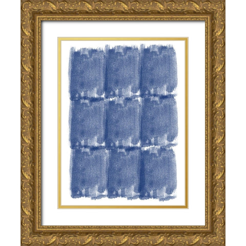 Blended Brushes Gold Ornate Wood Framed Art Print with Double Matting by Phillip, Jamie