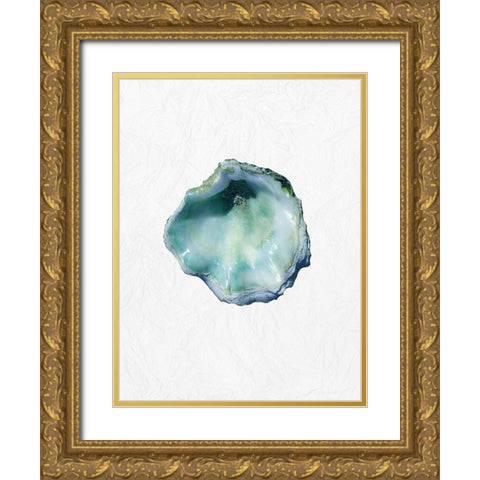 Oyster Shell 1 Gold Ornate Wood Framed Art Print with Double Matting by Phillip, Jamie