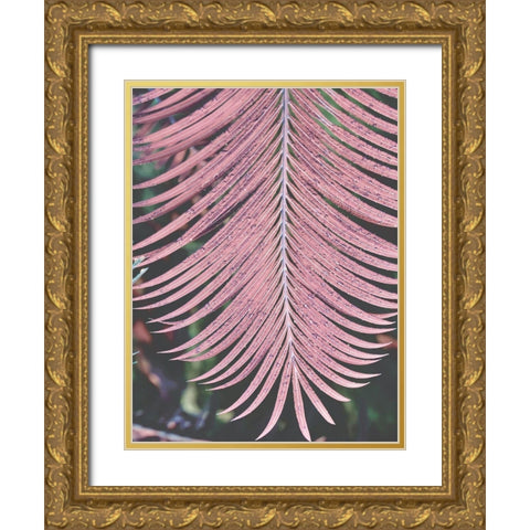 Tropical Palm 1 Gold Ornate Wood Framed Art Print with Double Matting by Phillip, Jamie