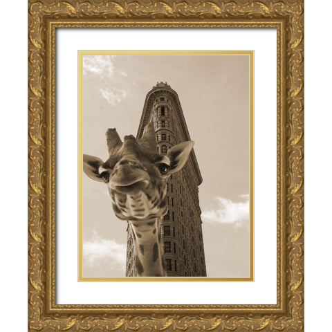 Way Over 2 Gold Ornate Wood Framed Art Print with Double Matting by Phillip, Jamie