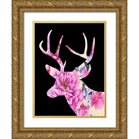 Flowers For My Dear Gold Ornate Wood Framed Art Print with Double Matting by Phillip, Jamie