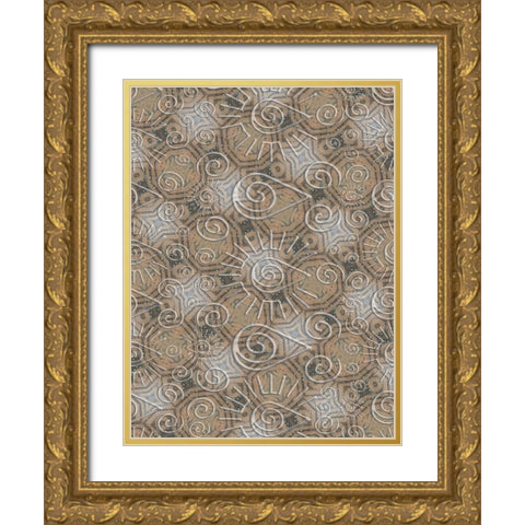 Ethnic Blend Gold Ornate Wood Framed Art Print with Double Matting by Phillip, Jamie