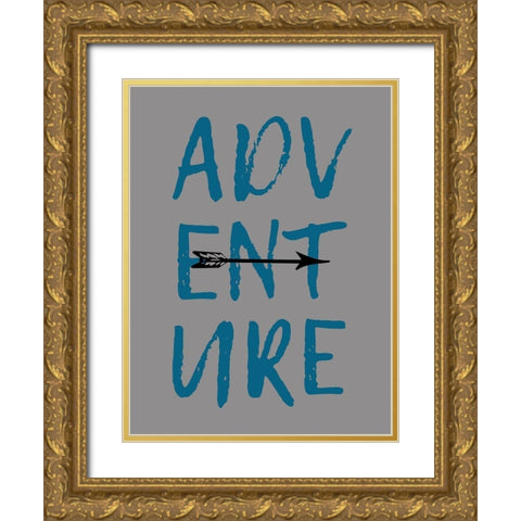 Adventure Gold Ornate Wood Framed Art Print with Double Matting by Phillip, Jamie