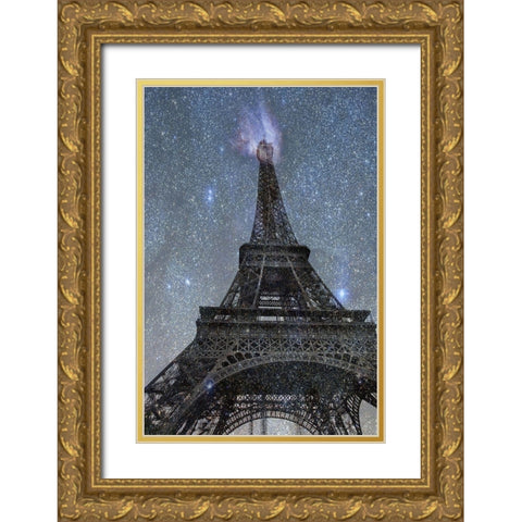 AStronomical Paris 2 Gold Ornate Wood Framed Art Print with Double Matting by Phillip, Jamie
