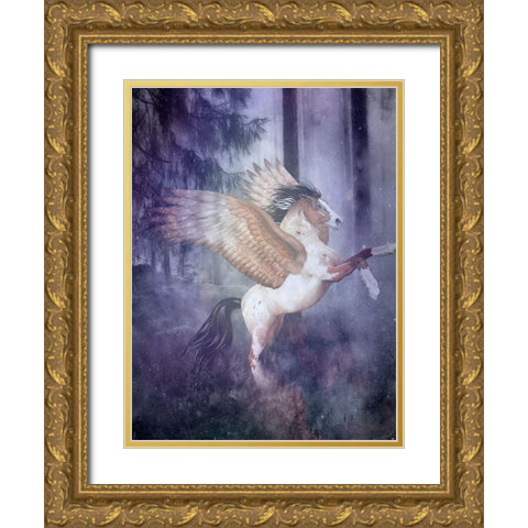 Fantasy 1 Gold Ornate Wood Framed Art Print with Double Matting by Phillip, Jamie