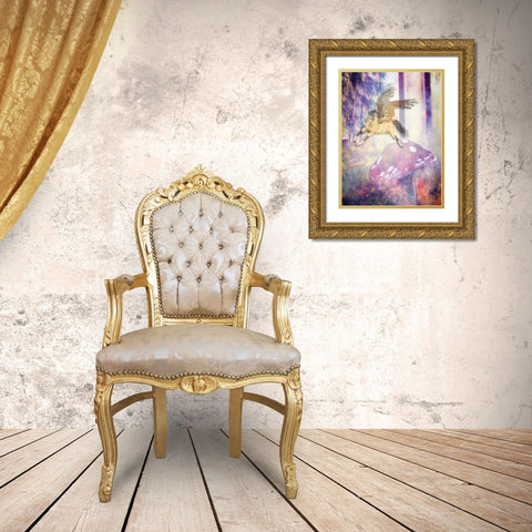 Fantasy 2 Gold Ornate Wood Framed Art Print with Double Matting by Phillip, Jamie