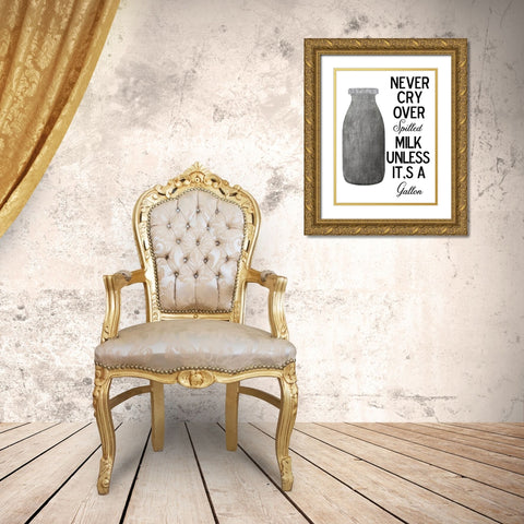 Milk Gold Ornate Wood Framed Art Print with Double Matting by Phillip, Jamie