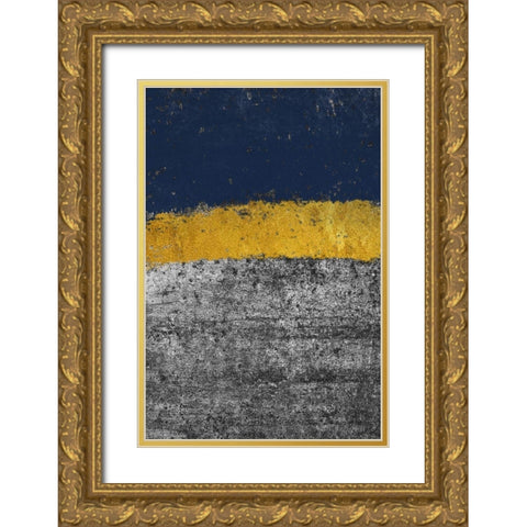 Golden Imdigo Gold Ornate Wood Framed Art Print with Double Matting by Phillip, Jamie