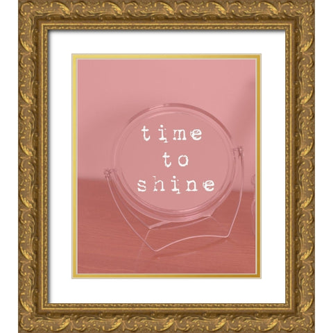 Shine Gold Ornate Wood Framed Art Print with Double Matting by Phillip, Jamie