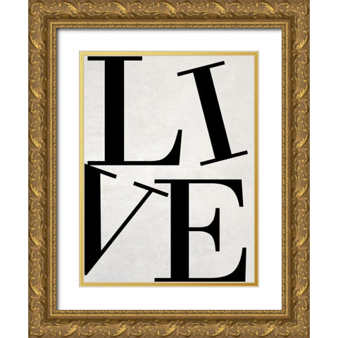 Live Gold Ornate Wood Framed Art Print with Double Matting by Phillip, Jamie