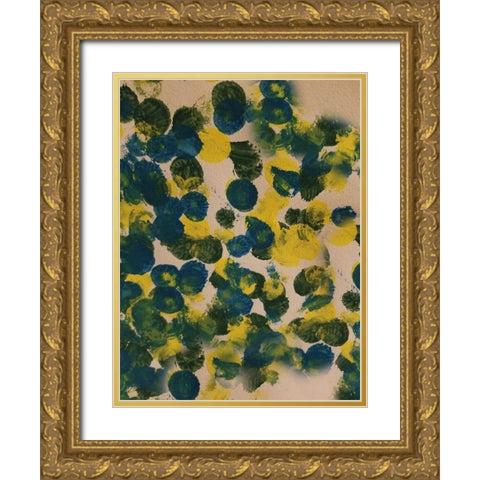 Anenue N Abstract 1 Gold Ornate Wood Framed Art Print with Double Matting by Phillip, Jamie