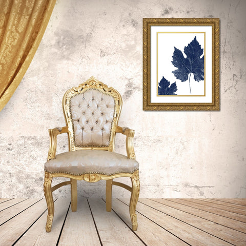 True Blue 2 Gold Ornate Wood Framed Art Print with Double Matting by Phillip, Jamie