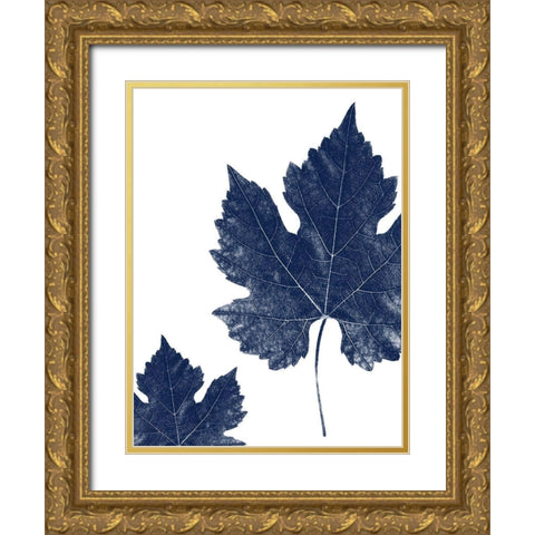 True Blue 2 Gold Ornate Wood Framed Art Print with Double Matting by Phillip, Jamie