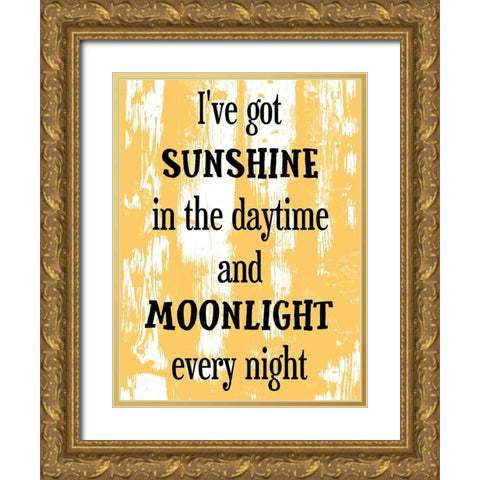 Sunshine Gold Ornate Wood Framed Art Print with Double Matting by Phillip, Jamie