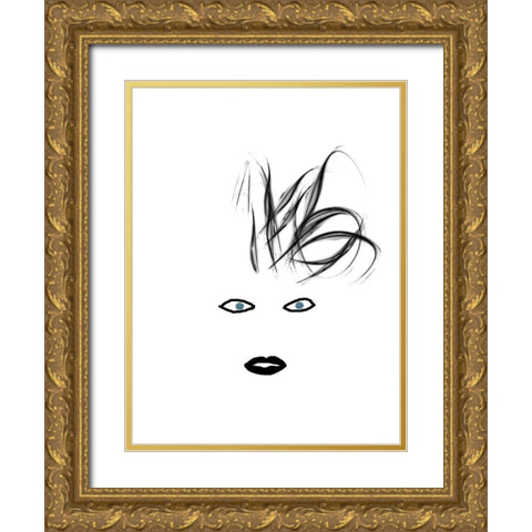 Hey Girl 4 Gold Ornate Wood Framed Art Print with Double Matting by Phillip, Jamie