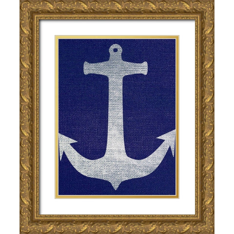 Anchor Gold Ornate Wood Framed Art Print with Double Matting by Phillip, Jamie
