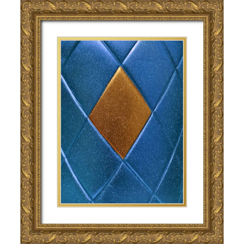 Blue Gold Gold Ornate Wood Framed Art Print with Double Matting by Phillip, Jamie