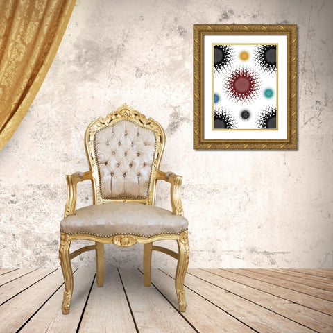 Pattern Gold Ornate Wood Framed Art Print with Double Matting by Phillip, Jamie
