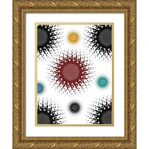 Pattern Gold Ornate Wood Framed Art Print with Double Matting by Phillip, Jamie